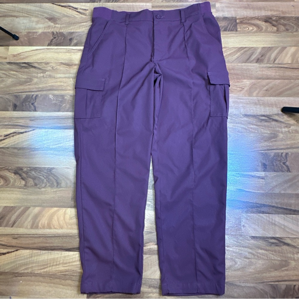 Lot Of 3 Lee Women's Flex to Go Cargo Pants Tan Wine & Navy Size 18 - Picture 8 of 8